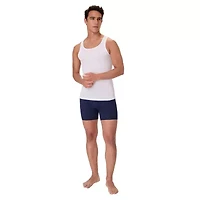 Hanes Mens U Neck Sleeveless 7 Pack Tank