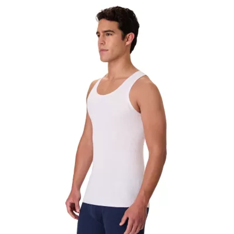 Hanes Mens U Neck Sleeveless 7 Pack Tank