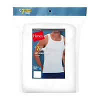 Hanes Mens U Neck Sleeveless 7 Pack Tank