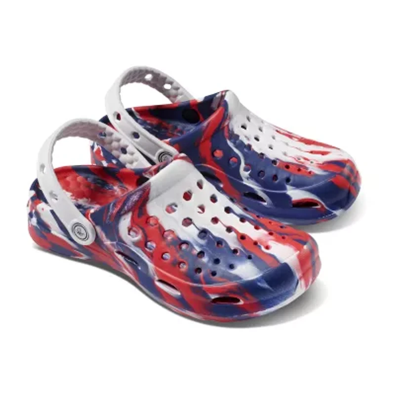 joybees® Americana Collection Unisex Adult Round Closed Toe Clogs