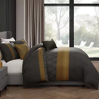 Bebejan Golden Hex 5-pc. Reversible Comforter Set