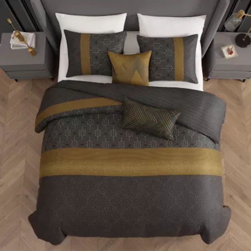 Bebejan Golden Hex 5-pc. Reversible Comforter Set
