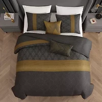Bebejan Golden Hex 5-pc. Reversible Comforter Set