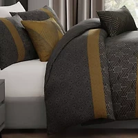 Bebejan Golden Hex 5-pc. Reversible Comforter Set