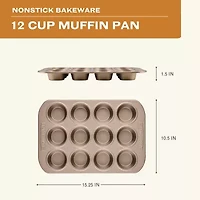 Farberware Bakeware 12-Cup Non-Stick Muffin Pan