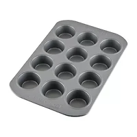Farberware Bakeware Non-Stick 12-Cup Muffin Pan with Lid