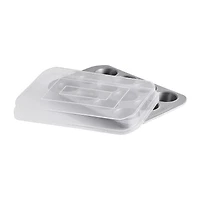 Farberware Bakeware Non-Stick 12-Cup Muffin Pan with Lid