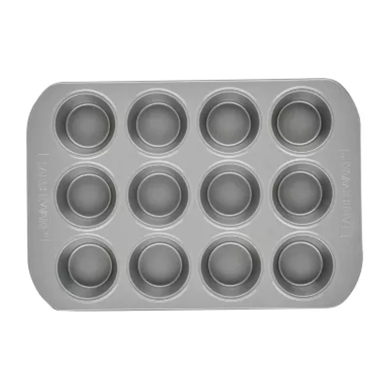 Farberware Bakeware Non-Stick 12-Cup Muffin Pan with Lid