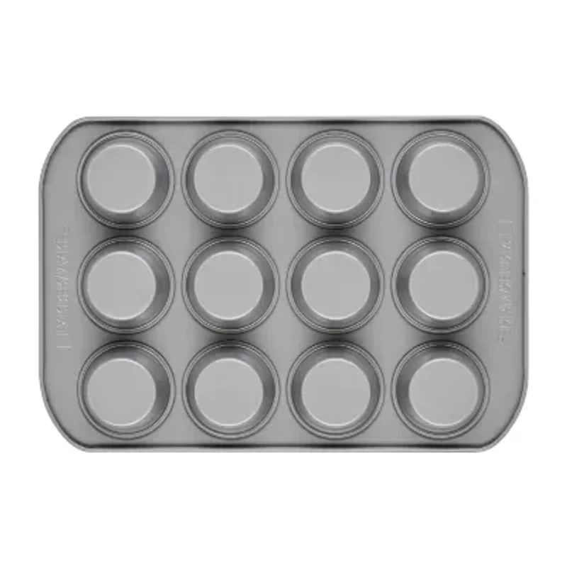 Farberware Bakeware Non-Stick 12-Cup Muffin Pan with Lid