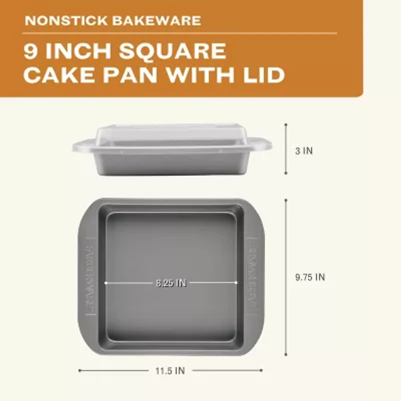 Farberware Bakeware 9" Cake Pan with Lid