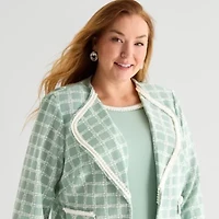 Maya Brooke Womens Plus Jacket Dress