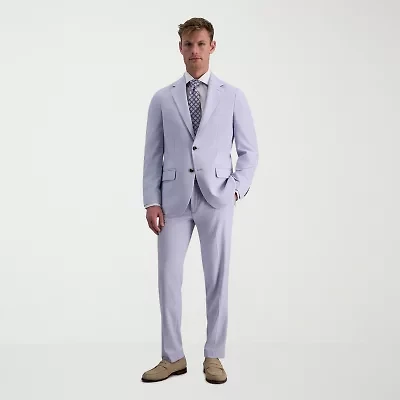 Haggar JMH Mens Stretch Fabric Slim Fit Flat Front Suit Pant