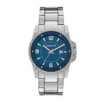 Claiborne® Mens Silver-Tone Watch