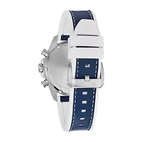 Bulova Marine Star Mens Blue Strap Watch 96b287