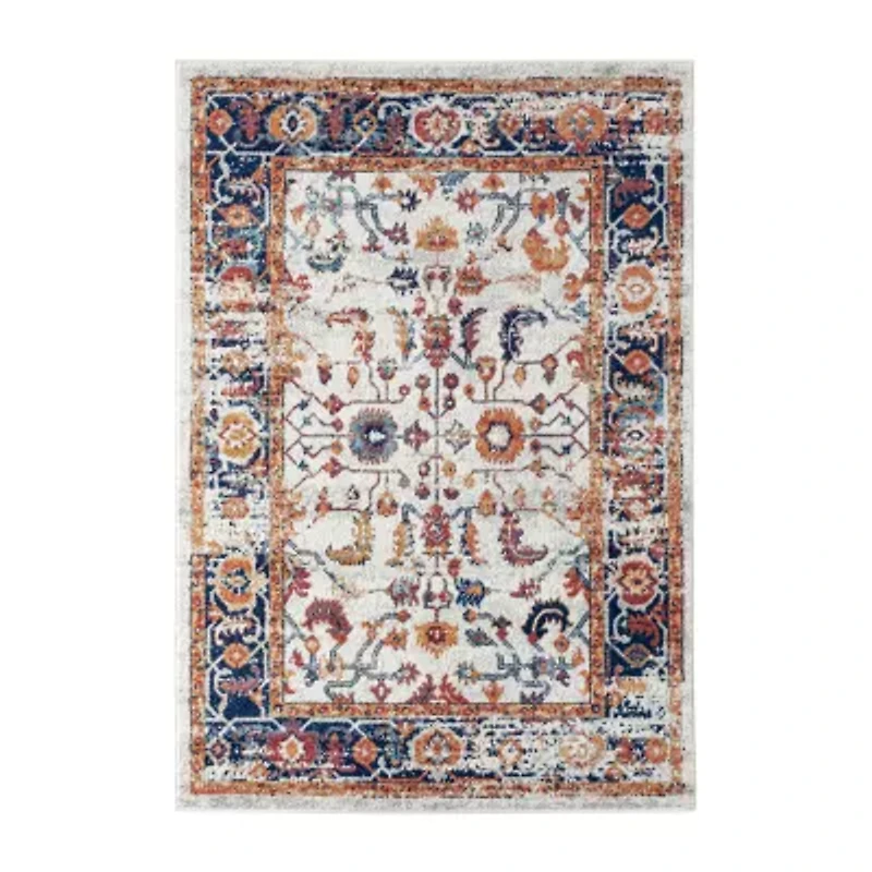 Alexandria Bordered Indoor Rectangular Accent Rug