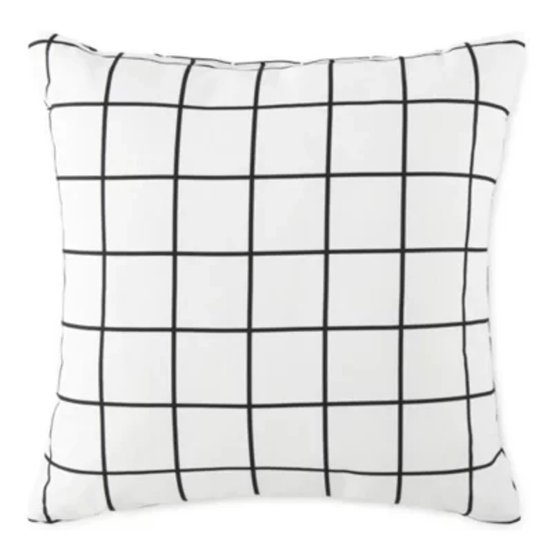 Home Expressions Windowpane Square Throw Pillow
