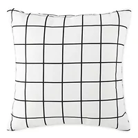 Home Expressions Windowpane Square Throw Pillow