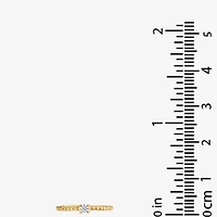 Silver Treasures Delicates Twist Womens Cubic Zirconia 14K Gold Over Brass Delicate Band