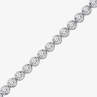 7 Ct.T.W. (H-I / I1) Womens Lab Grown White Diamond 10K White Gold 7.25 Inch Tennis Bracelet
