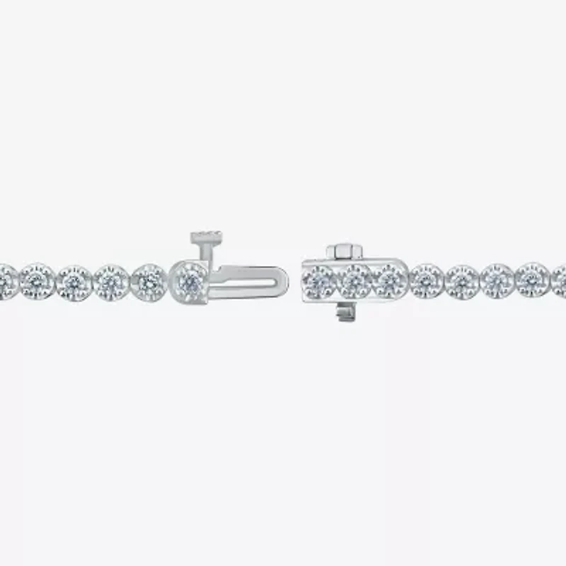 H-I/ I1) Womens CT. T.W. Lab Grown White Diamond 10K Gold 7.25 Inch Tennis Bracelet