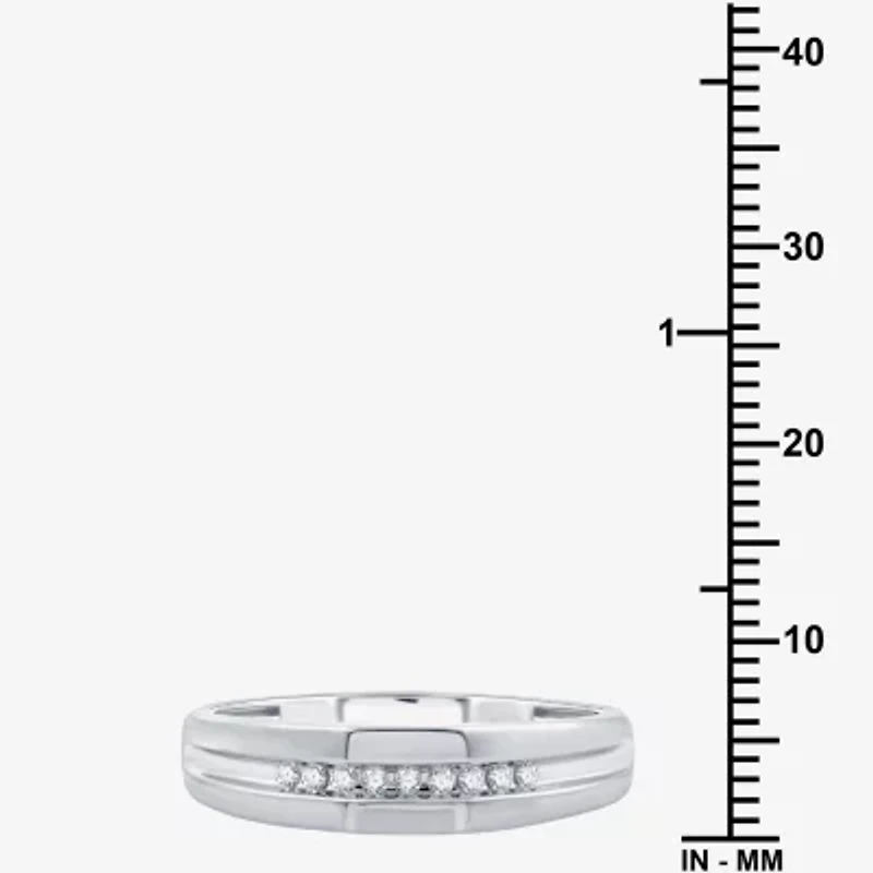 (H-I / I1) I Said Yes 1/10 CT. T.W. Lab Grown White Diamond Wedding Band