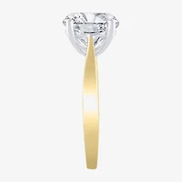 (H-I / Si2) Womens 1 1/2 CT. Lab Grown White Diamond 14K Gold Round Solitaire Engagement Ring