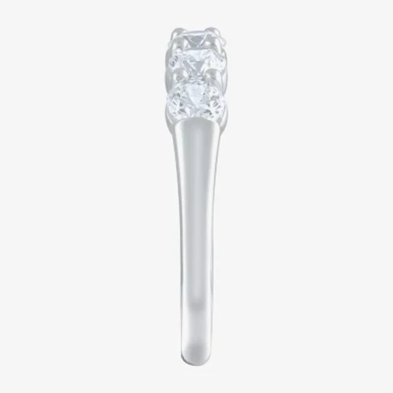 (H-I / I1) Womens 1 CT. T.W. Lab Grown White Diamond 10K Gold 5-Stone Wedding Band