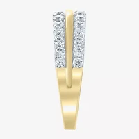 (G / Si2) Womens 1 CT. T.W. Lab Grown White Diamond 10K Gold Anniversary Wedding Band