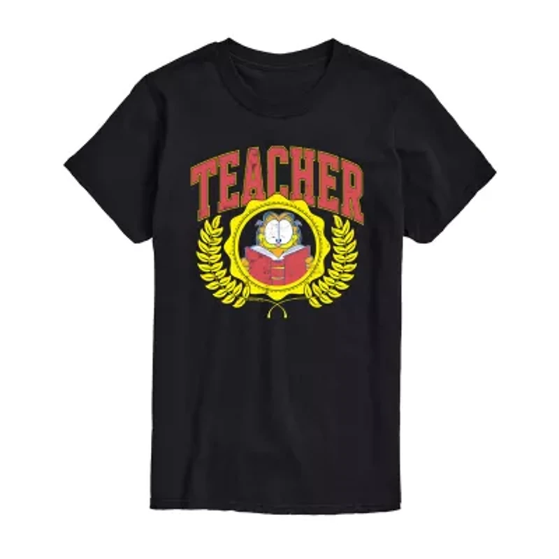 Mens Short Sleeve Garfield Graphic T-Shirt