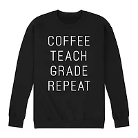 Mens Long Sleeve Teacher Graphic T-Shirt