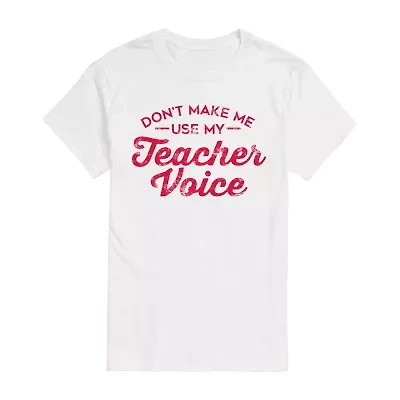 Mens Short Sleeve Teacher Graphic T-Shirt