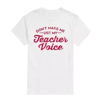 Mens Short Sleeve Teacher Graphic T-Shirt
