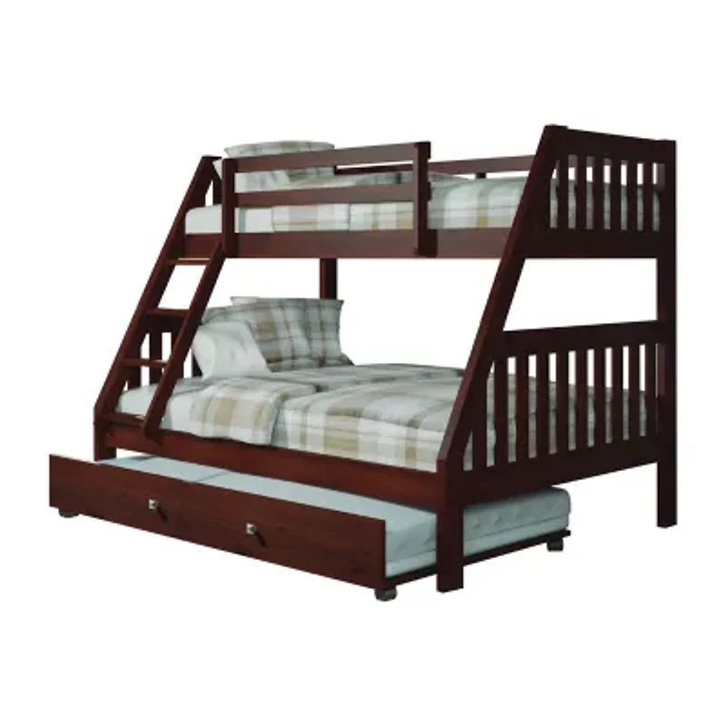 Austin Mission Twin over Full Bunk Bed with Trundle