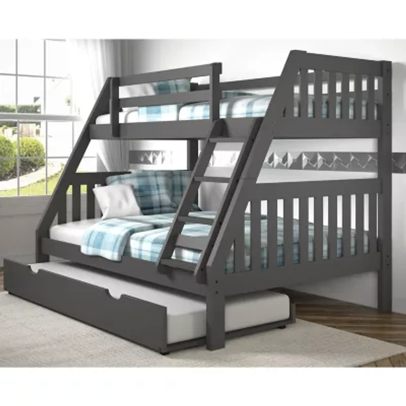 Austin Mission Twin over Full Bunk Bed with Trundle