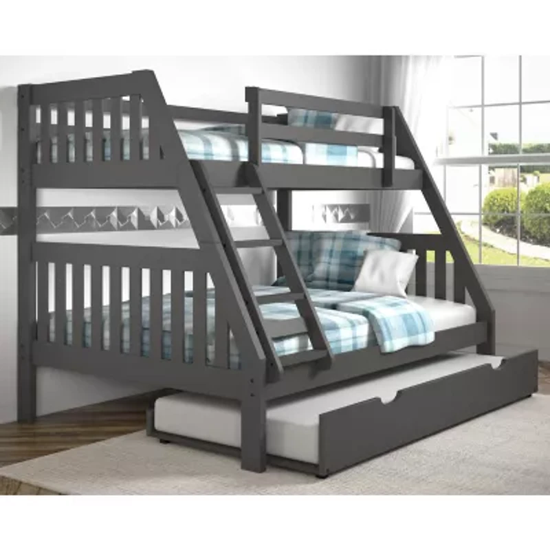 Austin Mission Twin over Full Bunk Bed with Trundle