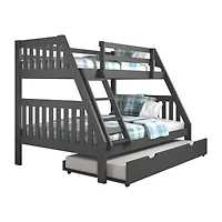 Austin Mission Twin over Full Bunk Bed with Trundle