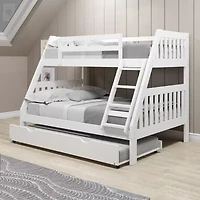 Austin Mission Twin over Full Bunk Bed with Twin Trundle