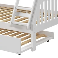 Austin Mission Twin over Full Bunk Bed with Twin Trundle