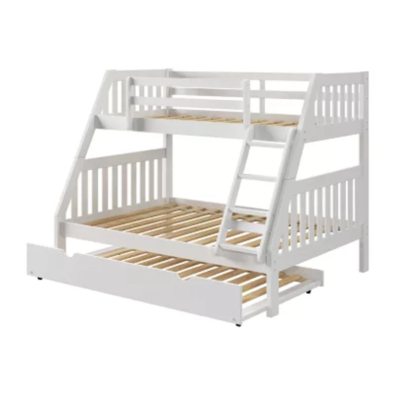 Austin Mission Twin over Full Bunk Bed with Twin Trundle