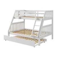 Austin Mission Twin over Full Bunk Bed with Twin Trundle