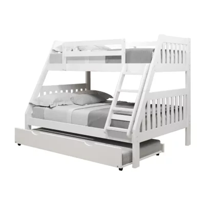 Austin Mission Twin over Full Bunk Bed with Twin Trundle