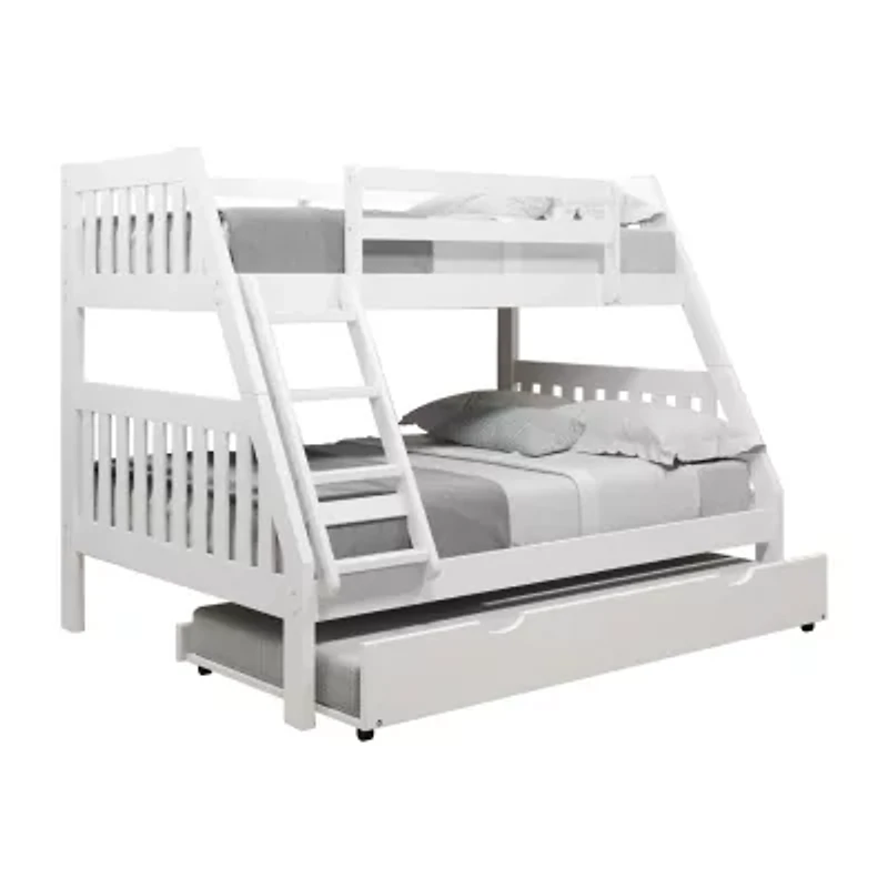 Austin Mission Twin over Full Bunk Bed with Twin Trundle