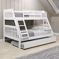 Austin Mission Twin over Full Bunk Bed with Twin Trundle