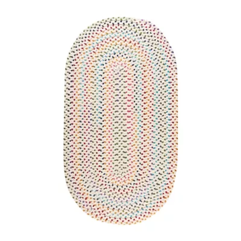 Capel Inc. Vivid Multi Braided Reversible Indoor Oval Accent Rug