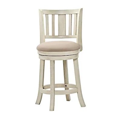 Counter Height Upholstered Swivel Bar Stool