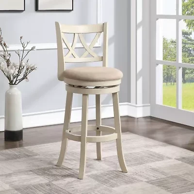 AVALON FURNITURE Upholstered Swivel Bar Stool