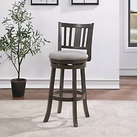 AVALON FURNITURE Upholstered Swivel Bar Stool