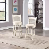 Upholstered Swivel Bar Stool