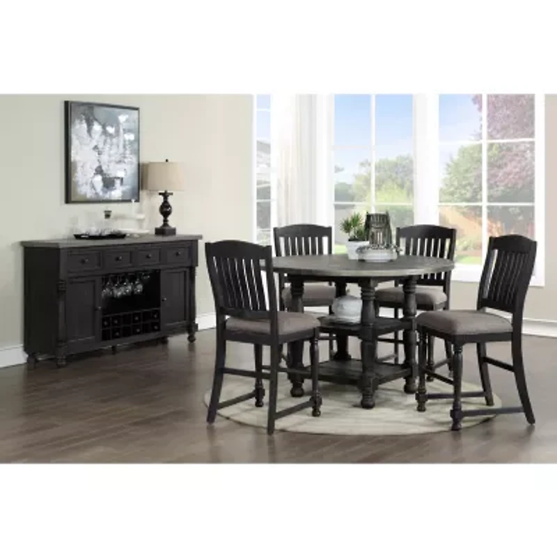 AVALON FURNITURE Oval Wood-Top Dining Table