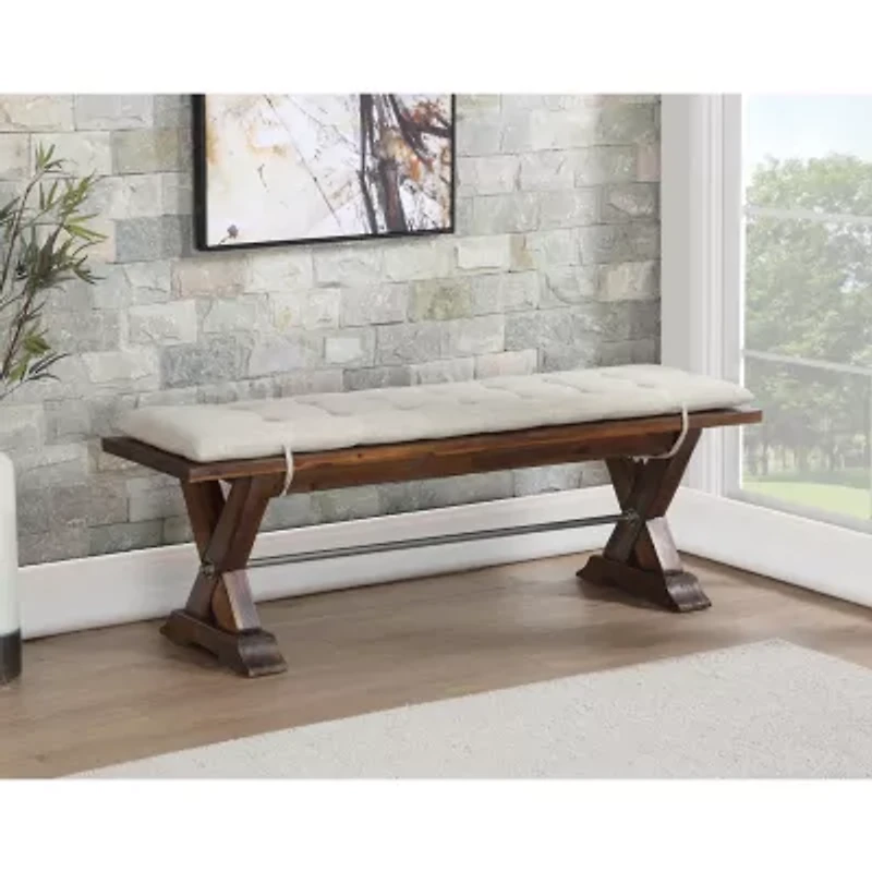AVALON FURNITURE Fresno Removable Cushions Bench